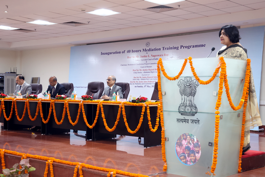 Inauguration of 40 hours Mediation Training Program dated 08.05.2022